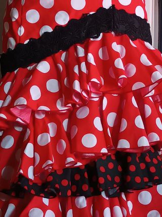 vestido de gitana , talla 36 ,38 ,