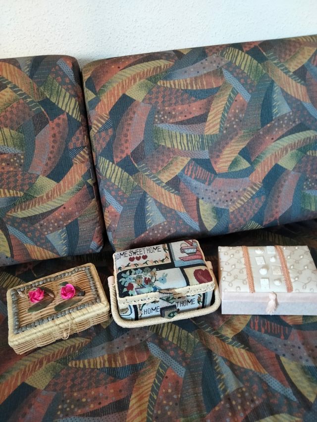 Lote de tres cajitas de Costurero y Joyero