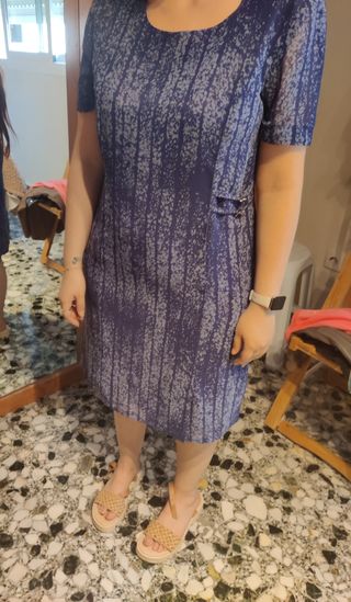Vestido azul corto