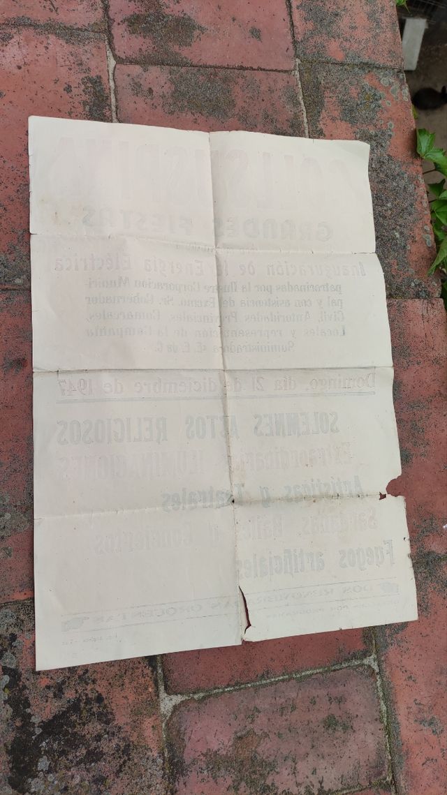 Cartel 1947 historico de Collsuspina