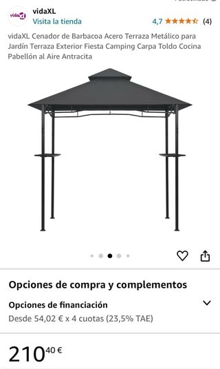 Estructura de pérgola/Carpa