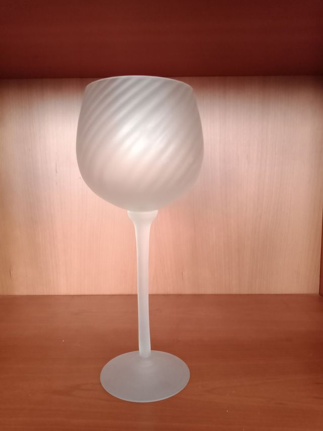 Tazza alta in vetro opaco