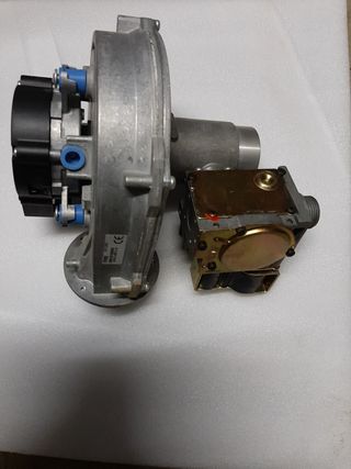 extractor y válvula de gas caldera