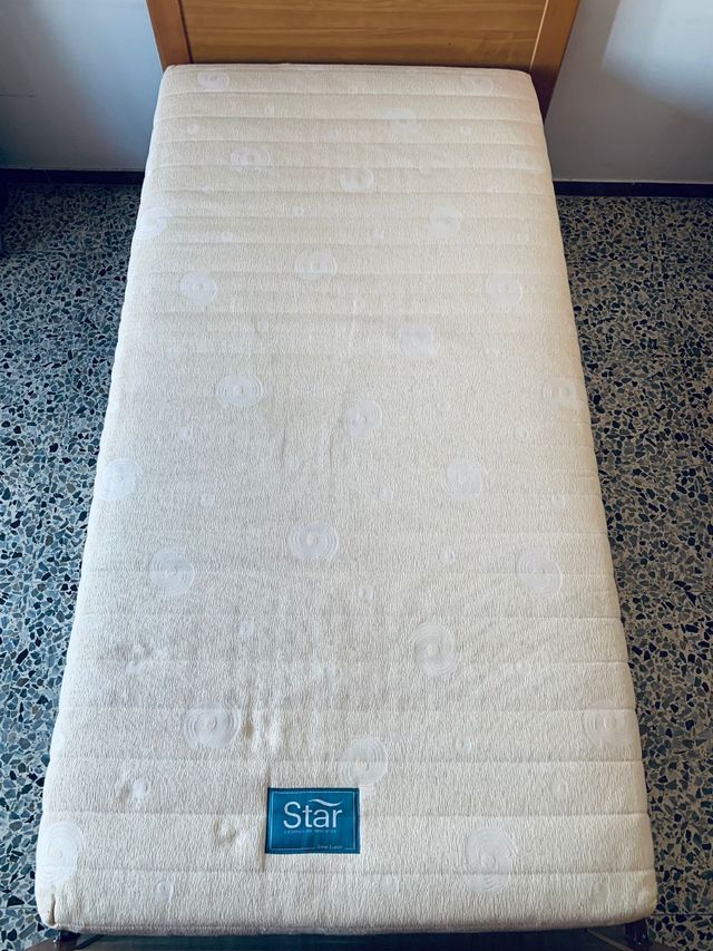 Colchón, somier, y cama