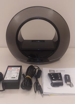 ALTAVOZ JBL RADIAL NEGRO/PLATA PARA IPOD/BLUETOOTH