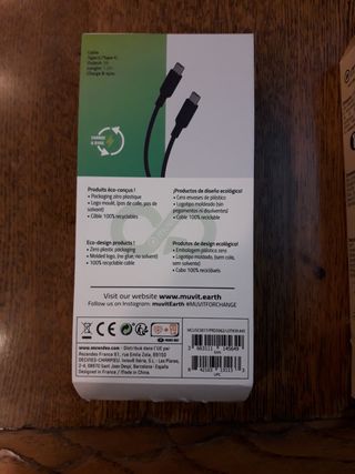 Cable de USB-C a USB-C, 1.2 metros