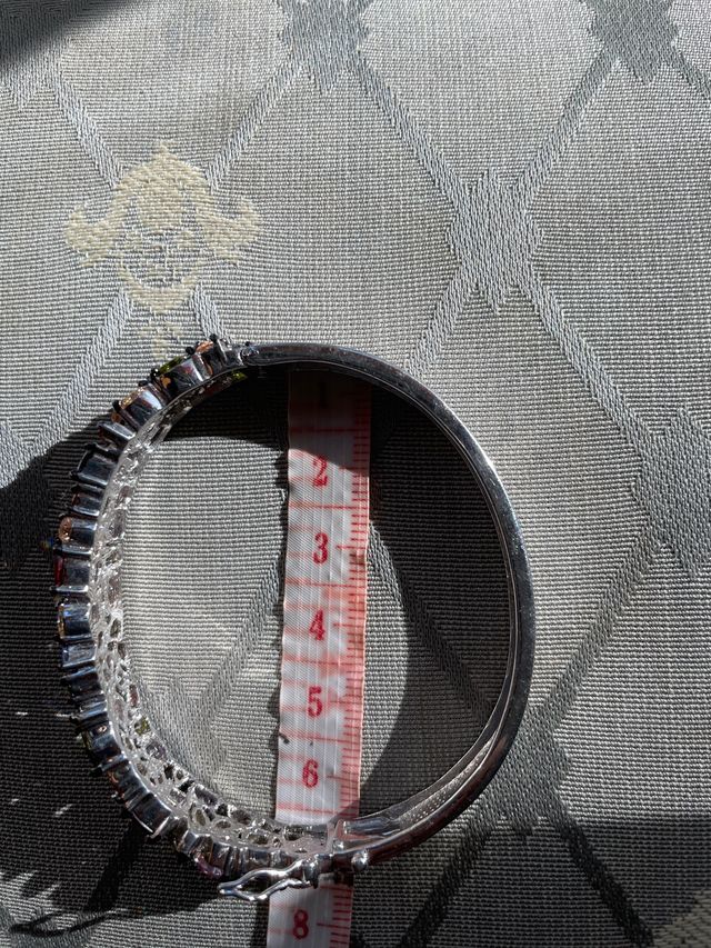 Brazalete piedra semipreciosas, multicolor acero