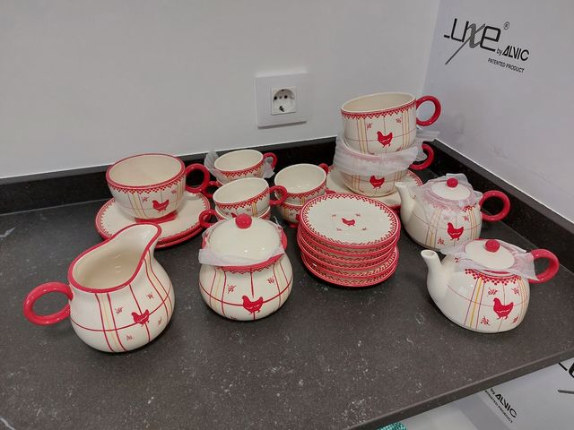 Juego de café y desayuno