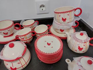 Juego de café y desayuno