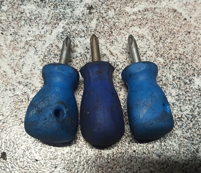 Destornilladores Cortos de cruz