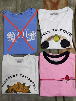 3 camisetas t. XS
