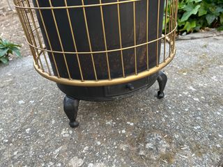 Estufa de leña con tubo