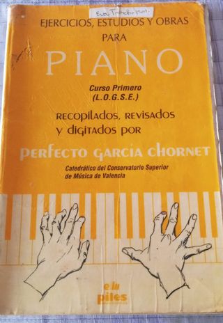 Piano 1°curso de Perfecto García Chornet