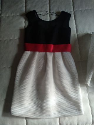 traje vestido+ chaqueta a juego, nuevo