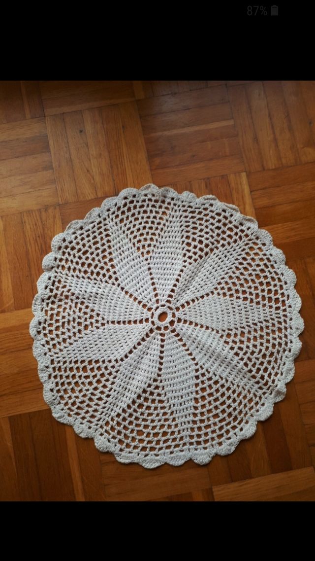 Centro tavola vintage fatto a mano diametro cm35