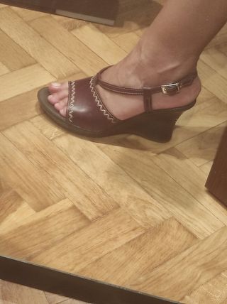 Sandalias de piel