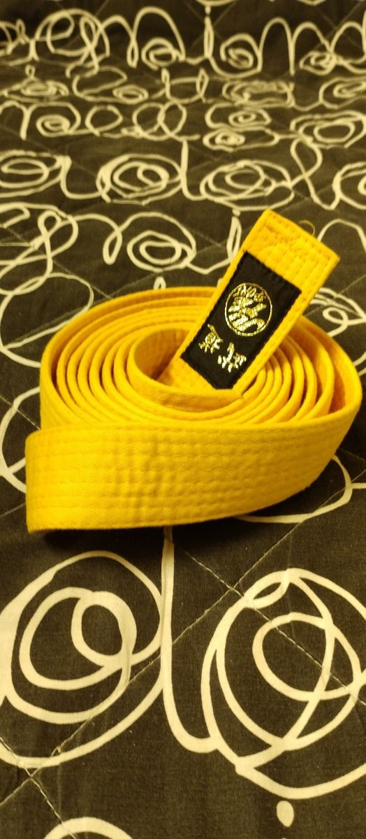 Cintura arti marziali gialla