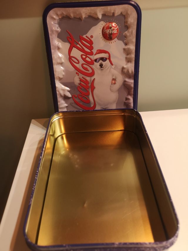 scatola in latta orso Coca-Cola 