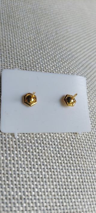 Pendientes hojas brillantes
