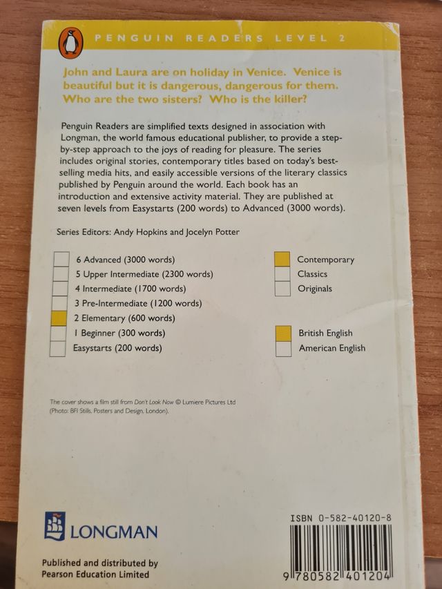 Libri, lettura in inglese