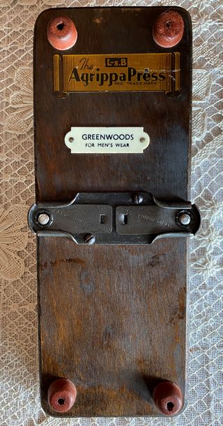 Antica pressa stira cravatte inizio 900 antiquaria