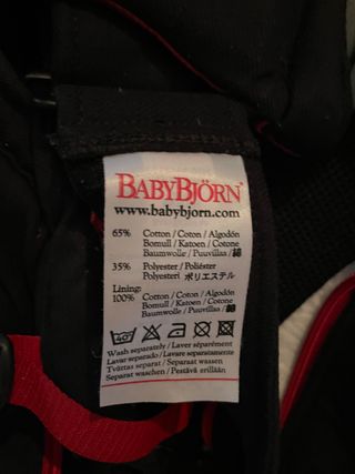 Mochila bebé babybjörn como nueva!!