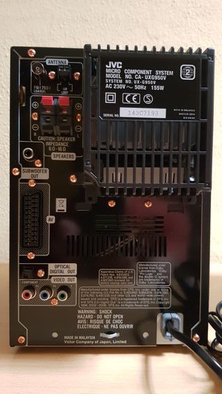 JVC Equipo hifi CD/DVD/USB