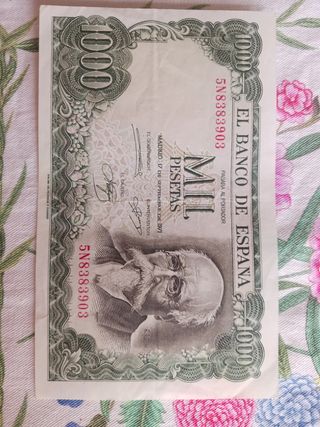 billete 1000 pesetas