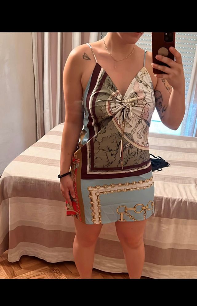 Vestido shein estampado