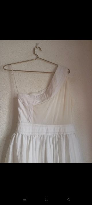 Vestido de fiesta Topshop blanco