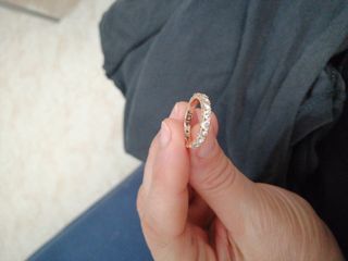 AlE Pandora MET anillo con baño de oro rosa t, 52
