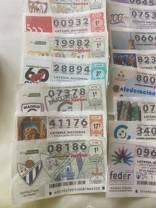 LOTERIA NACIONAL AÑO 2019 COMPLETO  1/19 AL 103/19