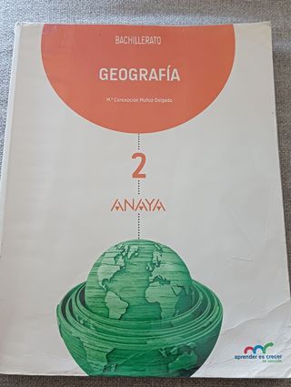 Geografía bachillerato, Anaya