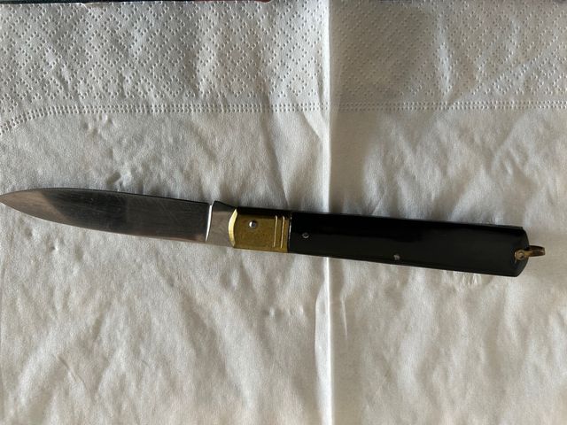 Coltello da montagna acciaio inox manico in corno