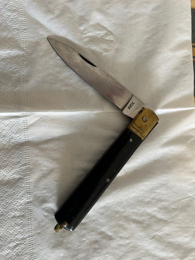 Coltello da montagna acciaio inox manico in corno