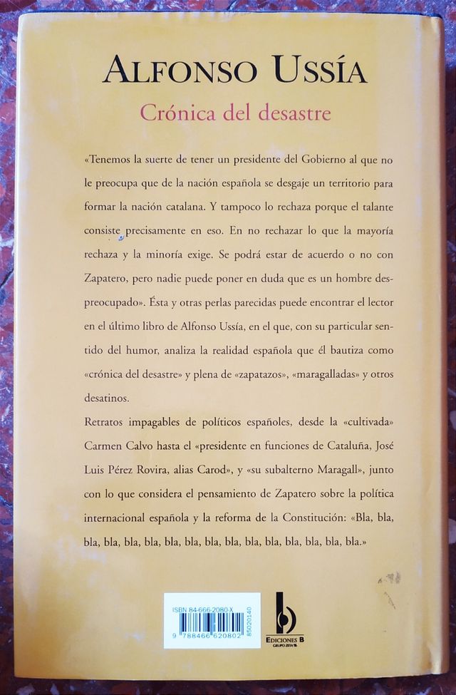 Crónica del desastre Alfonso Ussia