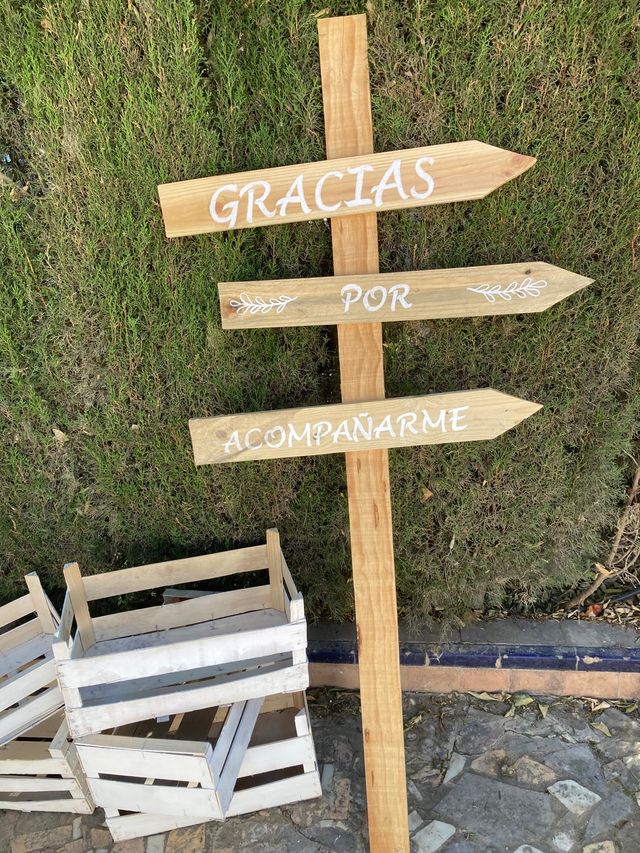 Flechas madera celebración