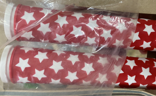 Puños Grips Stars track All City Rojo y blanco