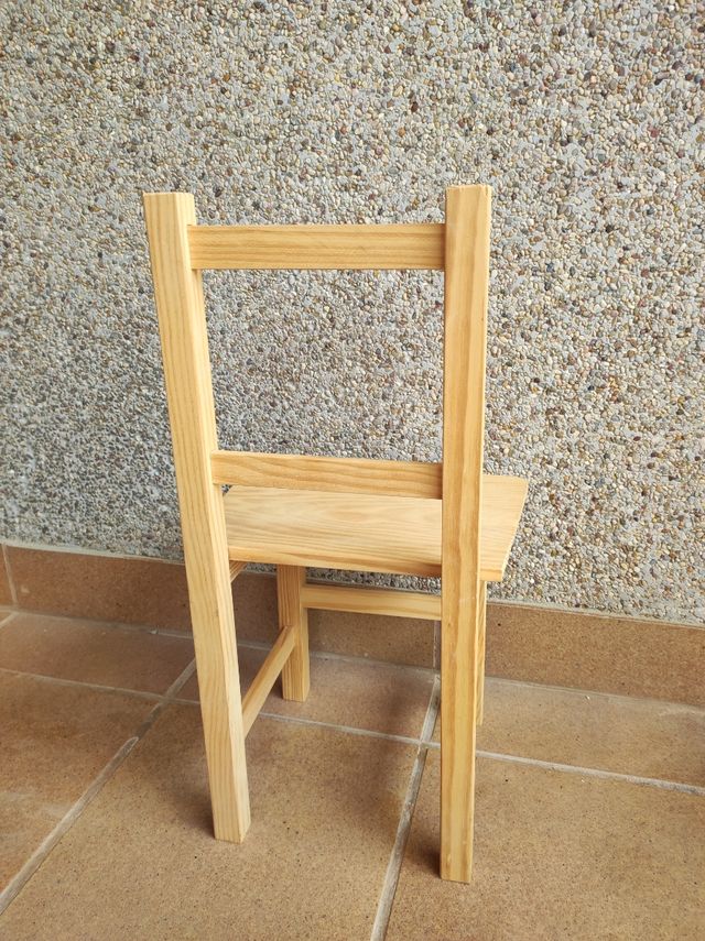 Silla infantil madera pino 