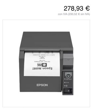IMPRESORA TERMICA EPSON TMT7II Sin estrenar