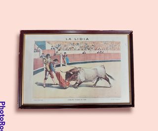 LA LIDIA 6 LITOGRAFÍAS 1883