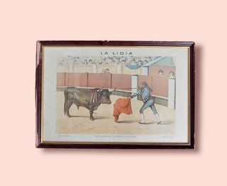 LA LIDIA 6 LITOGRAFÍAS 1883