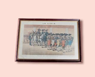 LA LIDIA 6 LITOGRAFÍAS 1883