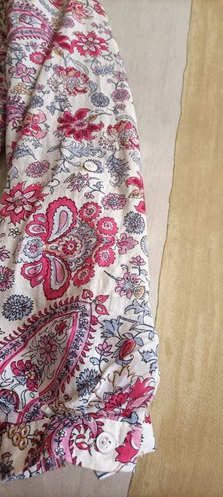 BLUSA VINTAGE MANGA LARGA