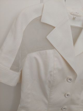 Traje de chaqueta y falda blanco Escada