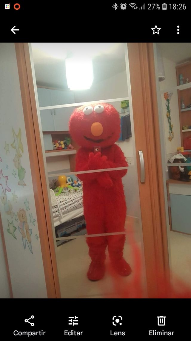 Disfraz talla m de Elmo sauna