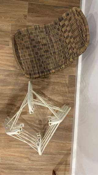 Pack 4 sillas ratán hierro exterior