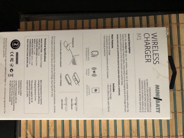 Cargador inalámbrico 