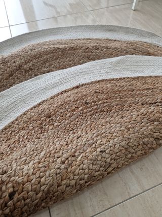 alfombra mimbre