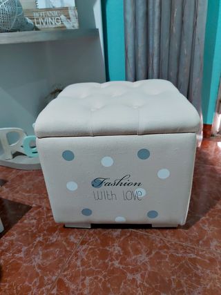 Puf con baúl
